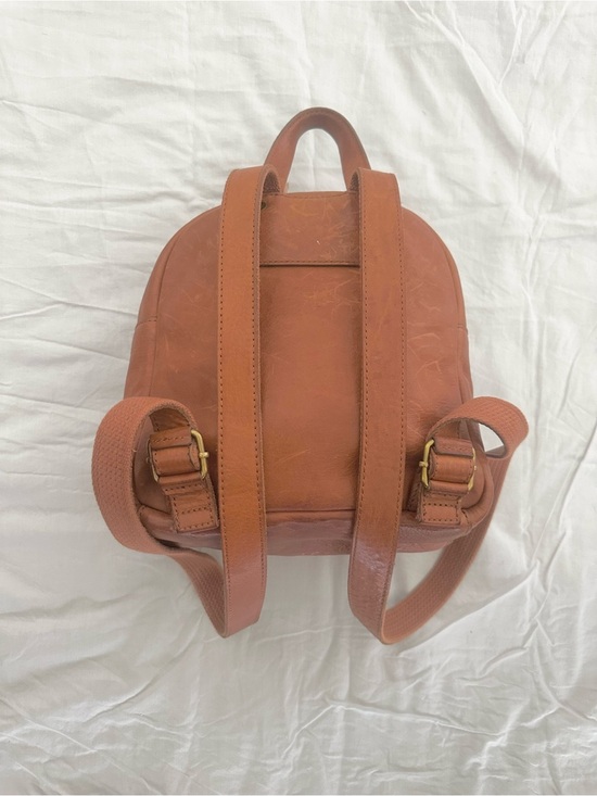 Madewell Leather Mini Backpack — Cognac Brown main image 4